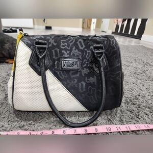 Fox Black and Cream Satchel